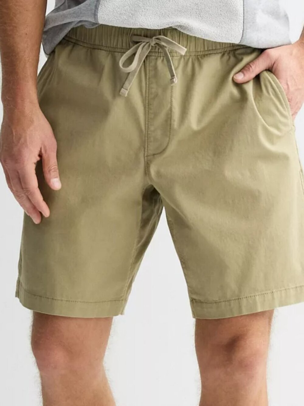 Sonoma Goods For Life 9-Inch Everyday Pull-On Shorts Khaki Pockets Sz 4XB NWT
